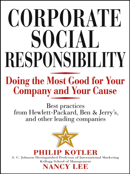 Title details for Corporate Social Responsibility by Philip Kotler - Available